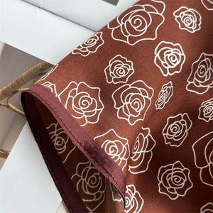 MaraSilk Pure Mulberry Silk Scarf - Square Crepe Satin MS881