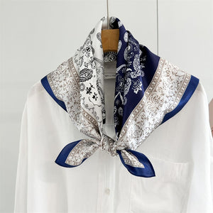 MaraSilk Pure Mulberry Silk Scarf - Square Crepe Satin MS881
