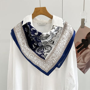 MaraSilk Pure Mulberry Silk Scarf - Square Crepe Satin MS881
