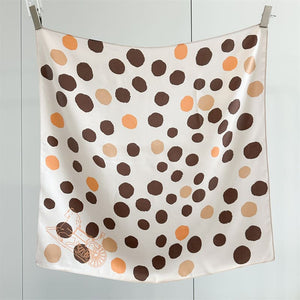 MaraSilk Pure Mulberry Silk Scarf - Square Crepe Satin MS881 25" x 25" MS88105