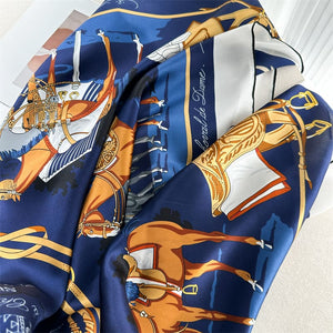 MaraSilk Pure Mulberry Silk Scarf - Square Crepe Satin MS889