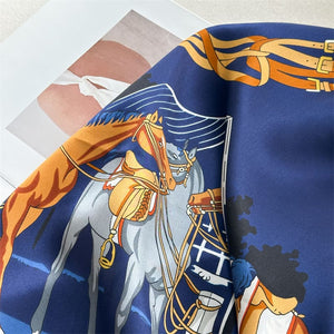 MaraSilk Pure Mulberry Silk Scarf - Square Crepe Satin MS889