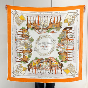 MaraSilk Pure Mulberry Silk Scarf - Square Crepe Satin MS889 41" x 41" MS88901