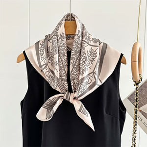 MaraSilk Pure Mulberry Silk Scarf - Square Crepe Satin MS89