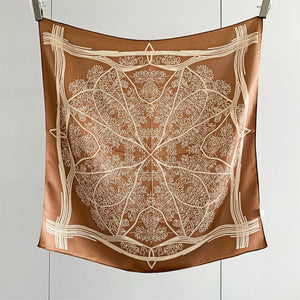 MaraSilk Pure Mulberry Silk Scarf - Square Crepe Satin MS89 25" x 25" MS8903