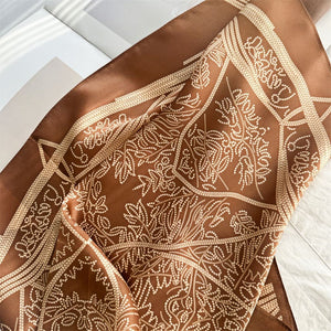 MaraSilk Pure Mulberry Silk Scarf - Square Crepe Satin MS89