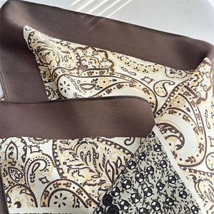 MaraSilk Pure Mulberry Silk Scarf - Square Crepe Satin MS89