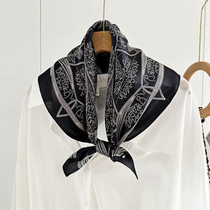 MaraSilk Pure Mulberry Silk Scarf - Square Crepe Satin MS89