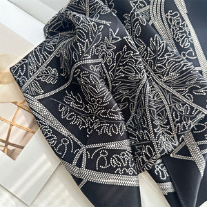 MaraSilk Pure Mulberry Silk Scarf - Square Crepe Satin MS89