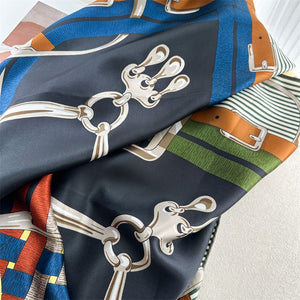 MaraSilk Pure Mulberry Silk Scarf - Square Crepe Satin MS894