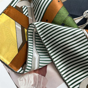 MaraSilk Pure Mulberry Silk Scarf - Square Crepe Satin MS894