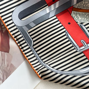 MaraSilk Pure Mulberry Silk Scarf - Square Crepe Satin MS894