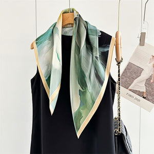 MaraSilk Pure Mulberry Silk Scarf - Square Crepe Satin MS90