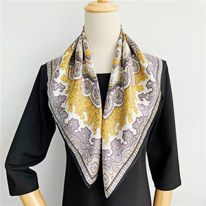 MaraSilk Pure Mulberry Silk Scarf - Square Crepe Satin MS93