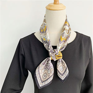 MaraSilk Pure Mulberry Silk Scarf - Square Crepe Satin MS93