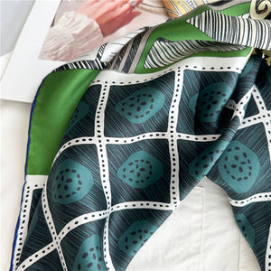MaraSilk Pure Mulberry Silk Scarf - Square Crepe Satin MS933