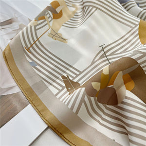 MaraSilk Pure Mulberry Silk Scarf - Square Crepe Satin MS94