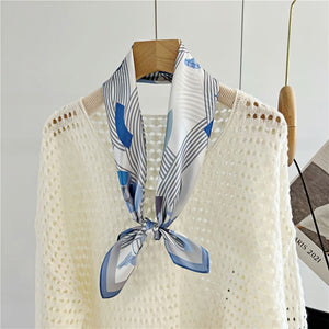 MaraSilk Pure Mulberry Silk Scarf - Square Crepe Satin MS94