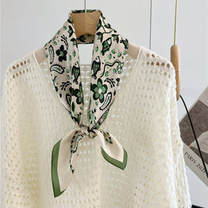 MaraSilk Pure Mulberry Silk Scarf - Square Crepe Satin MS94