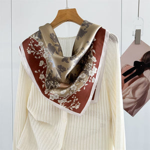 MaraSilk Pure Mulberry Silk Scarf - Square Crepe Satin MS946