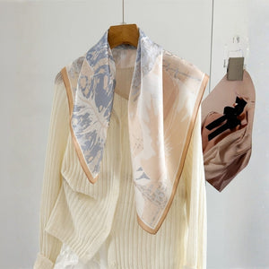 MaraSilk Pure Mulberry Silk Scarf - Square Crepe Satin MS946