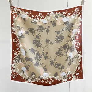 MaraSilk Pure Mulberry Silk Scarf - Square Crepe Satin MS946 25" x 25" MS94602