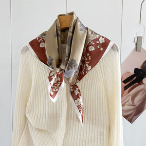 MaraSilk Pure Mulberry Silk Scarf - Square Crepe Satin MS946