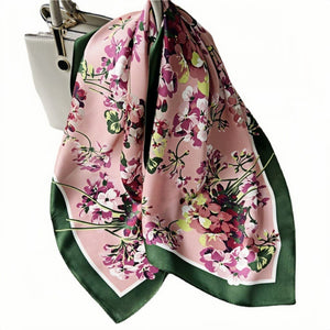 MaraSilk Pure Mulberry Silk Scarf - Square Crepe Satin MS95