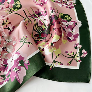 MaraSilk Pure Mulberry Silk Scarf - Square Crepe Satin MS95