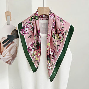 MaraSilk Pure Mulberry Silk Scarf - Square Crepe Satin MS95