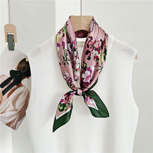 MaraSilk Pure Mulberry Silk Scarf - Square Crepe Satin MS95