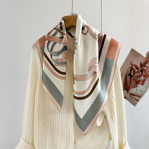 MaraSilk Pure Mulberry Silk Scarf - Square Crepe Satin MS960