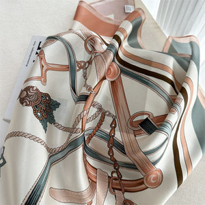 MaraSilk Pure Mulberry Silk Scarf - Square Crepe Satin MS960