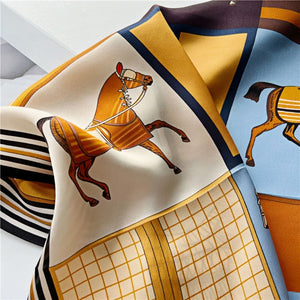 MaraSilk Pure Mulberry Silk Scarf - Square Crepe Satin MS97