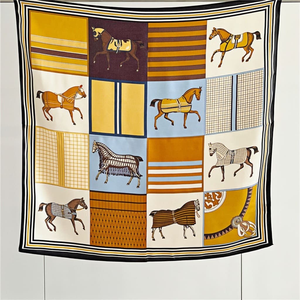 MaraSilk Pure Mulberry Silk Scarf - Square Crepe Satin MS97