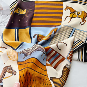 MaraSilk Pure Mulberry Silk Scarf - Square Crepe Satin MS97