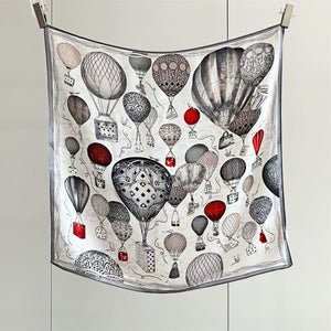 MaraSilk Pure Mulberry Silk Scarf - Square Crepe Satin MS98 25" x 25" MS9802