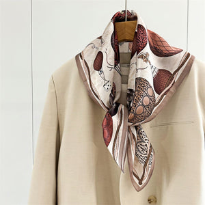 MaraSilk Pure Mulberry Silk Scarf - Square Crepe Satin MS98