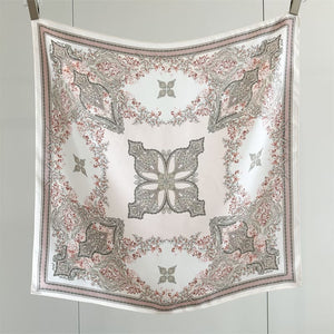 MaraSilk Pure Mulberry Silk Scarf - Square Crepe Satin MS983 25" x 25" MS98301