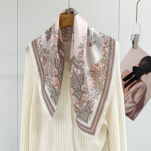 MaraSilk Pure Mulberry Silk Scarf - Square Crepe Satin MS983