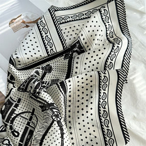 MaraSilk Pure Mulberry Silk Scarf - Square Crepe Satin MS99