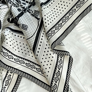 MaraSilk Pure Mulberry Silk Scarf - Square Crepe Satin MS99