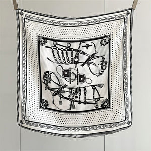 MaraSilk Pure Mulberry Silk Scarf - Square Crepe Satin MS99