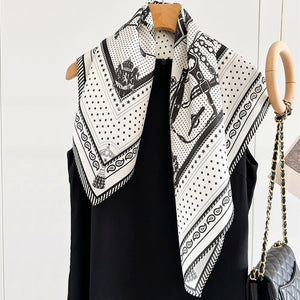 MaraSilk Pure Mulberry Silk Scarf - Square Crepe Satin MS99