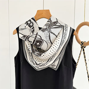 MaraSilk Pure Mulberry Silk Scarf - Square Crepe Satin MS99