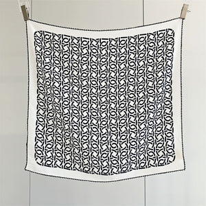 MaraSilk Pure Mulberry Silk Scarf - Square Double Crepe MS232