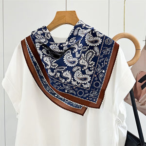 MaraSilk Pure Mulberry Silk Scarf - Square Double Crepe MS232