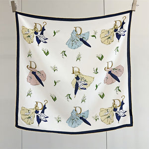 MaraSilk Pure Mulberry Silk Scarf - Square Double Crepe MS232