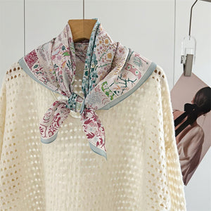 MaraSilk Pure Mulberry Silk Scarf - Square Double Crepe MS233 25" x 25" MS23301