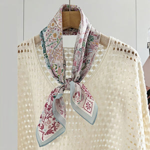 MaraSilk Pure Mulberry Silk Scarf - Square Double Crepe MS233